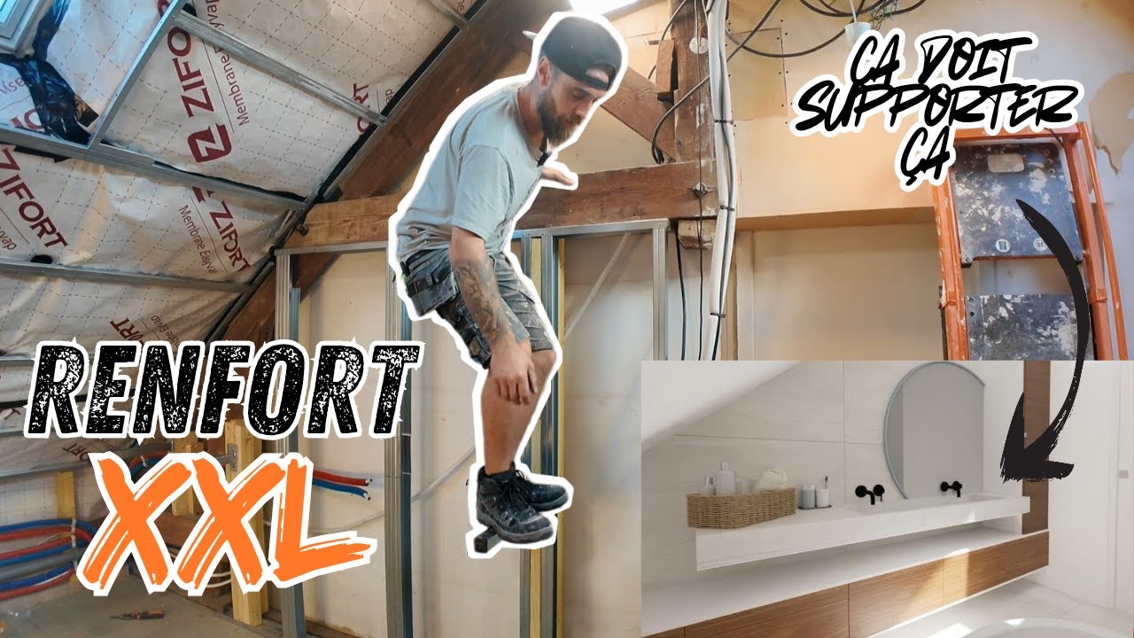 Comment créer un renfort pour une vasque suspendu XXL -Ep 153