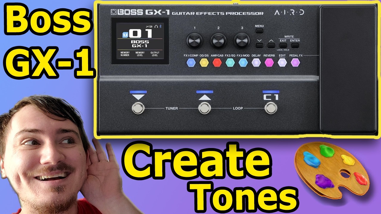 Boss GX-1 HOW TO Create Tones, Boss GX1 Create Custom Patch