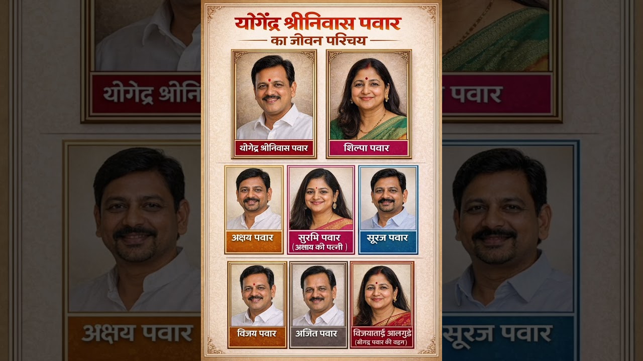 योगेंद्र श्रीनिवास पावर का परिवार 👈 Yogendra Shrinivas pavar ka parivar#ytshorts #biography