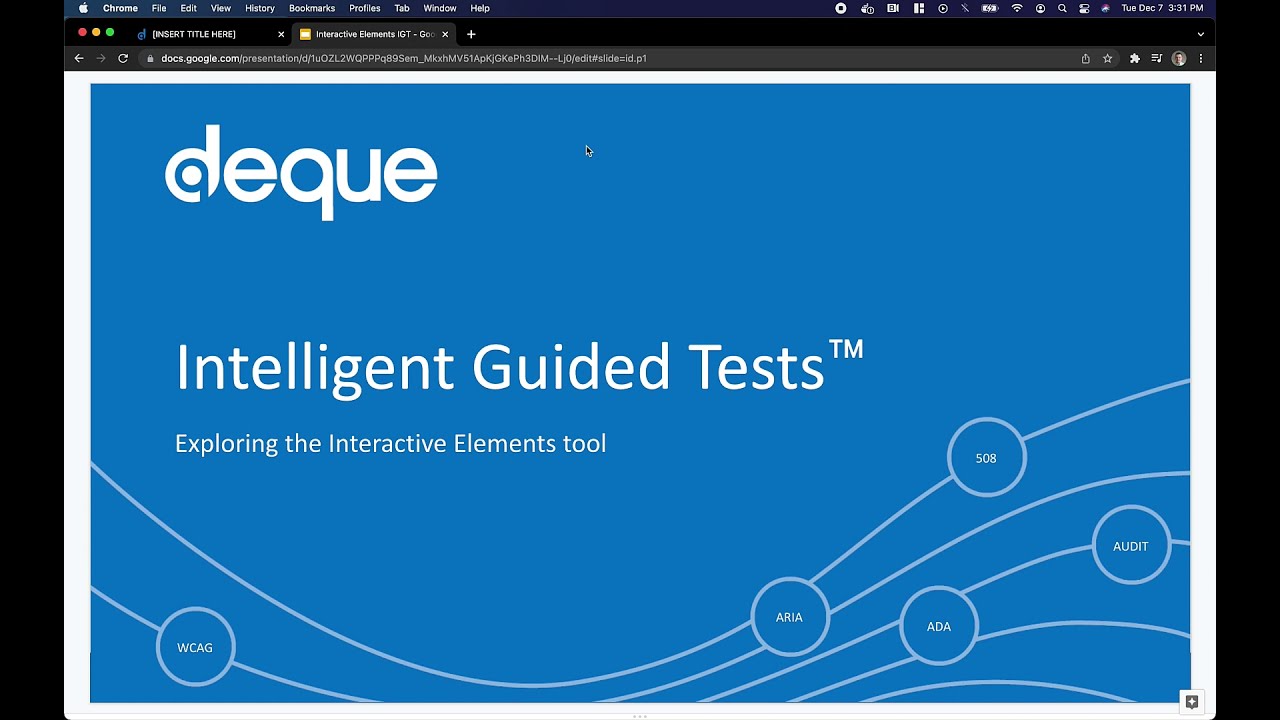 Interactive Elements guided accessibility test - axe DevTools Extension