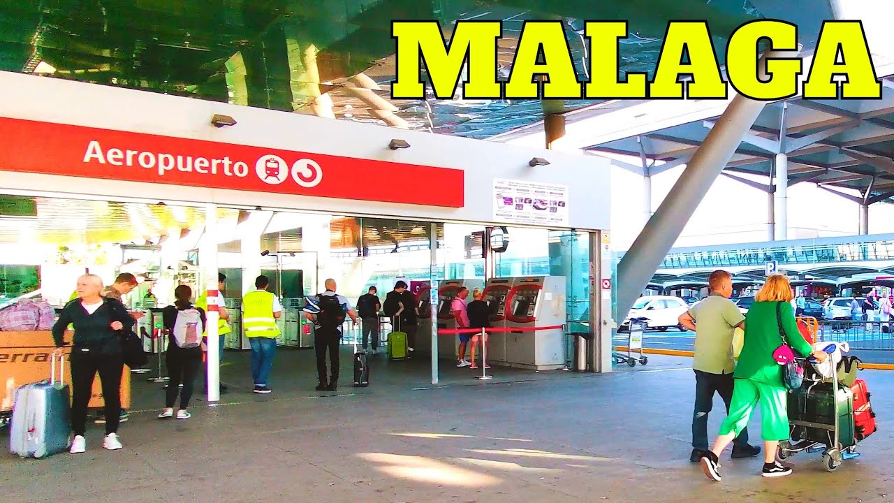 Malaga Airport - Aeropuerto Málaga (AGP) Costa del Sol Walking Tour [Spain 4K]