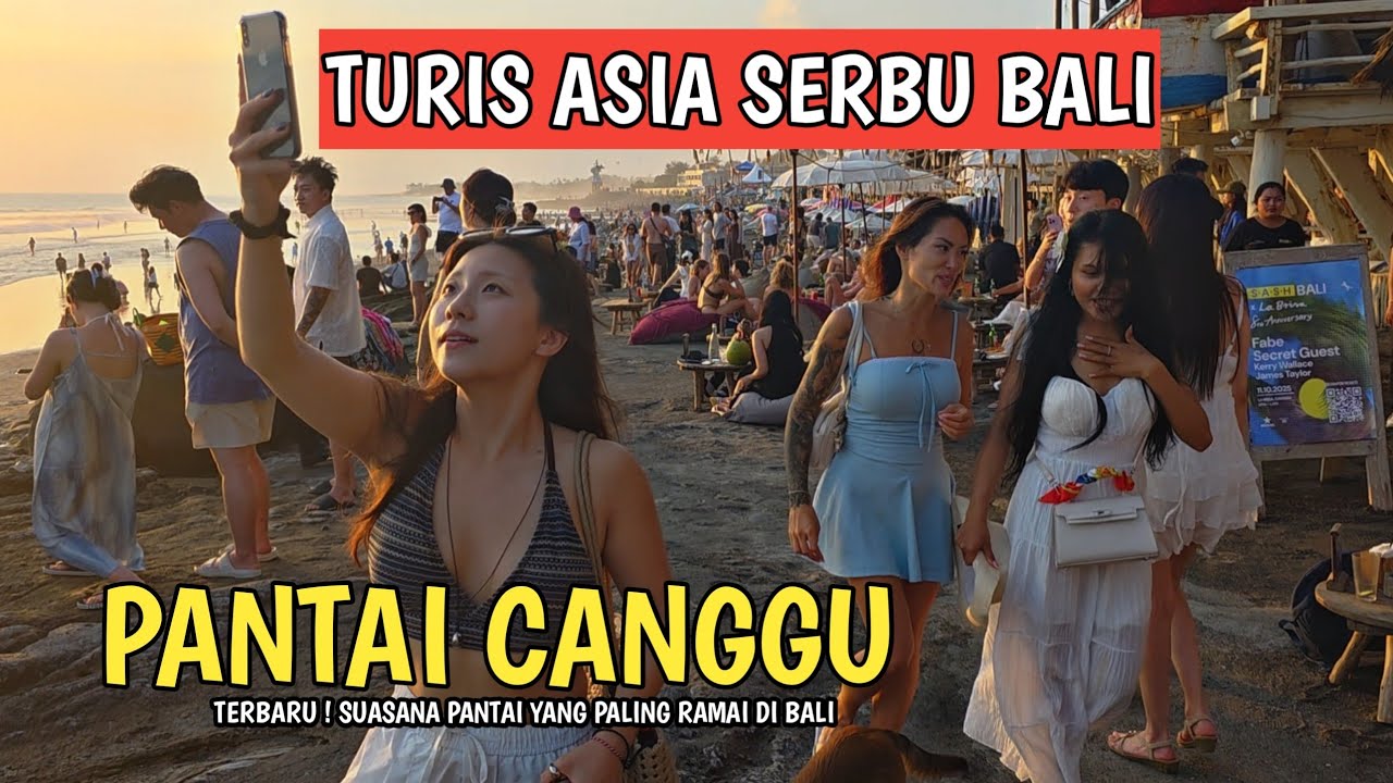 TURIS ASIA SERBU BALI | PANTAI CANGGU BALI