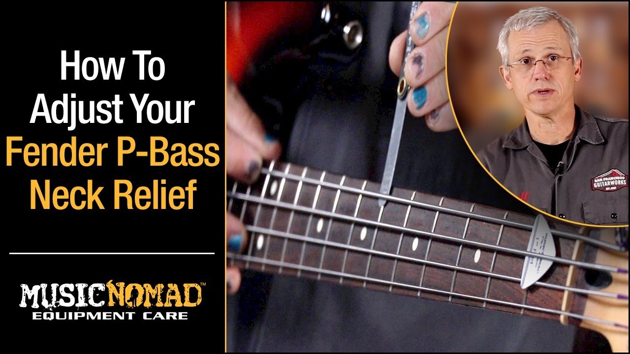 Как измерить рельеф грифа и отрегулировать анкерный стержень на FENDER P-Bass