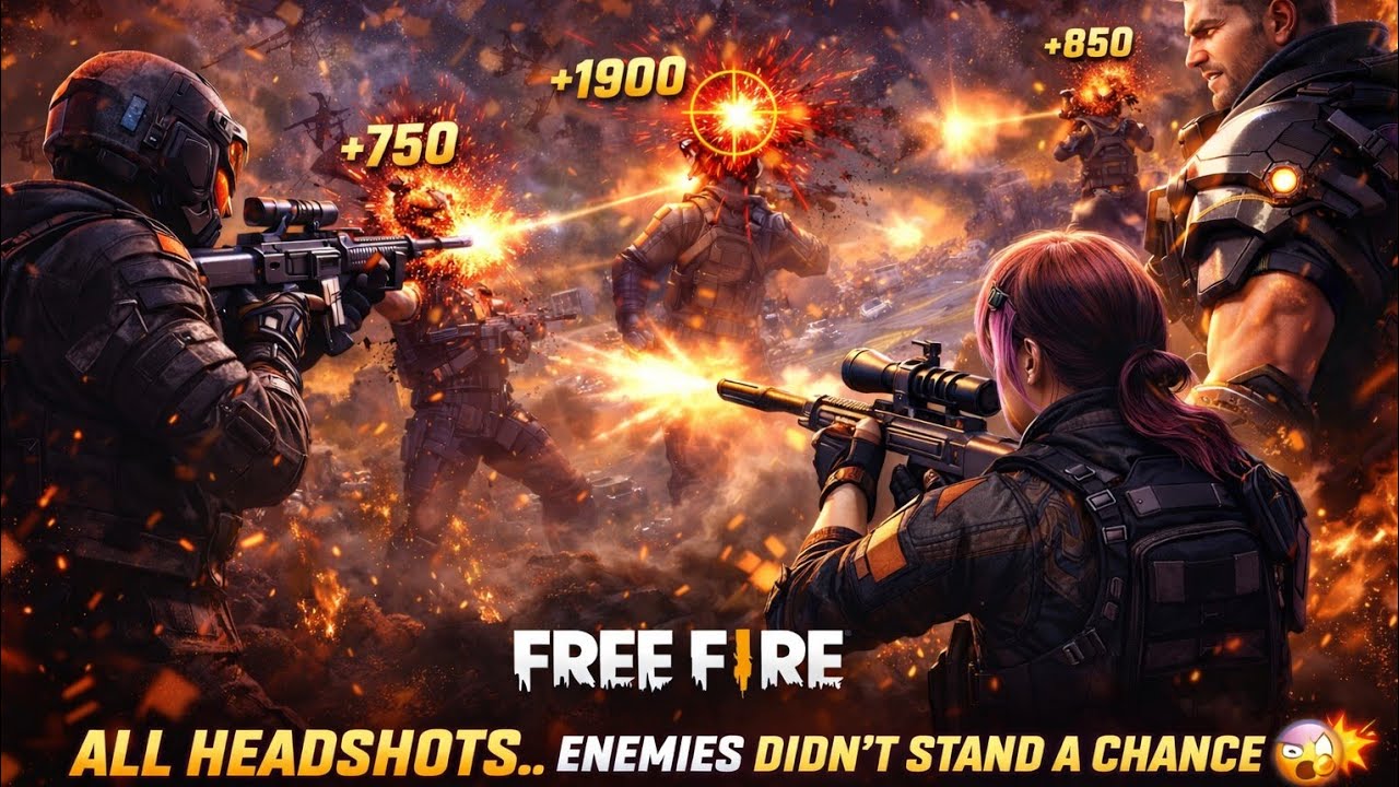 All Headshots.. Enemies Didn’t Stand a Chance 🎯 #freefire #battlezonemp