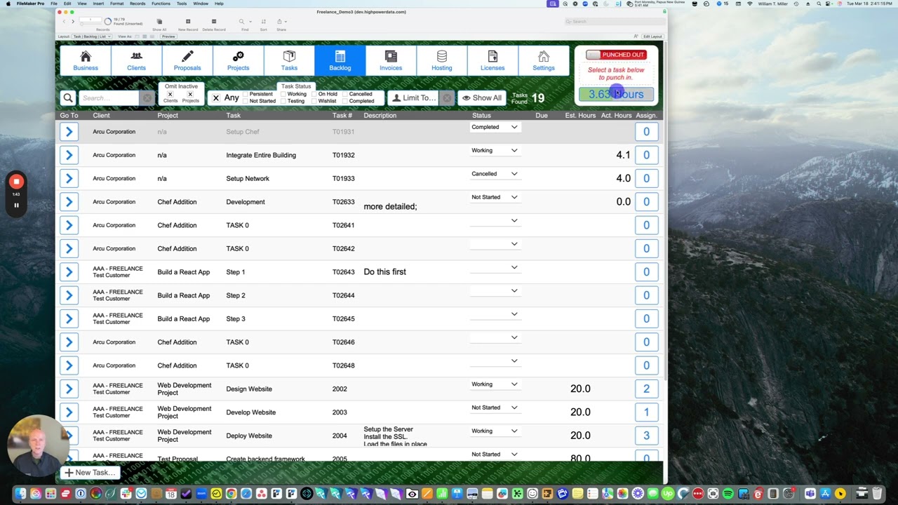 Can Do! Freelance Software   The Worklog