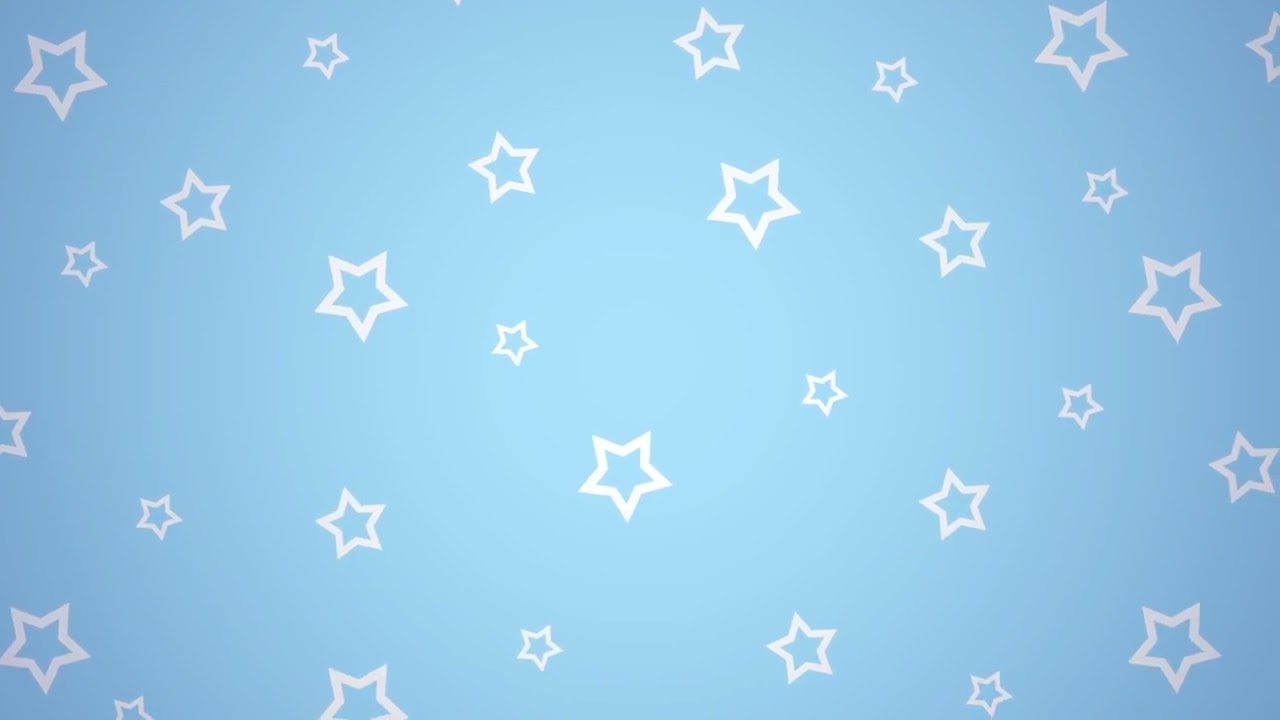 White stars on blue background 1 hour loop