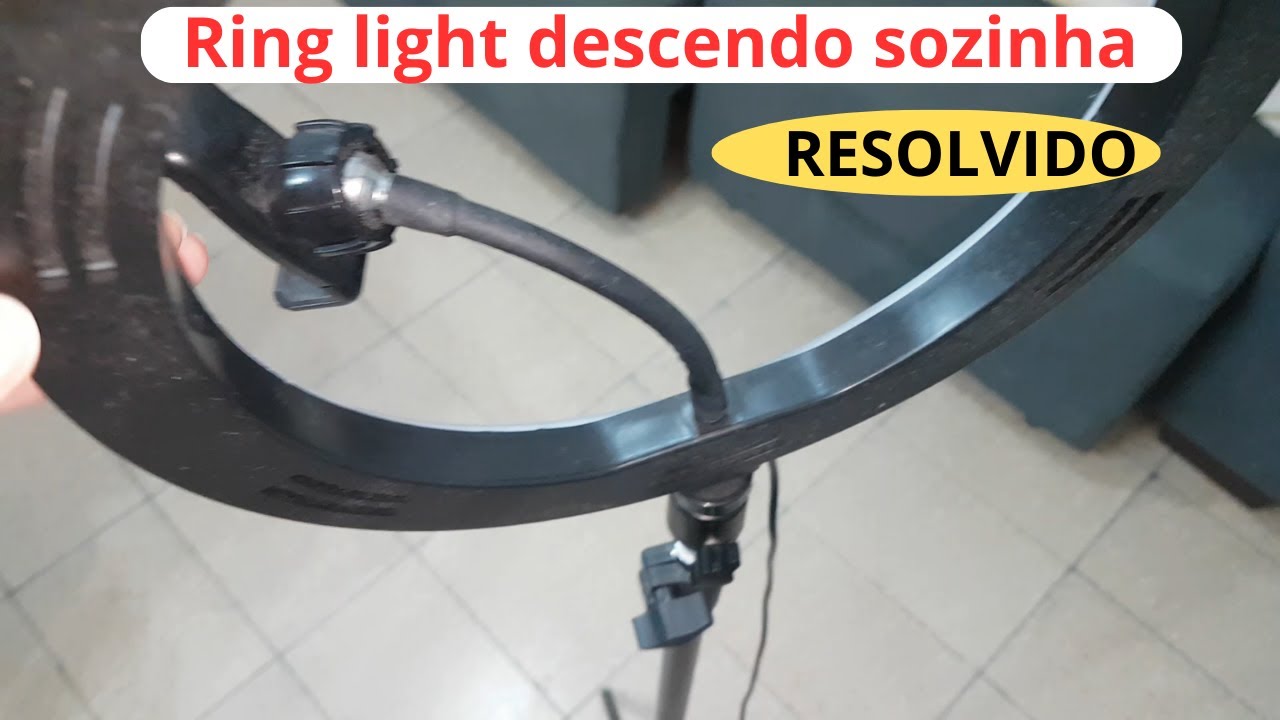 como consertar ring light descendo sozinha não trava ring light quebrada