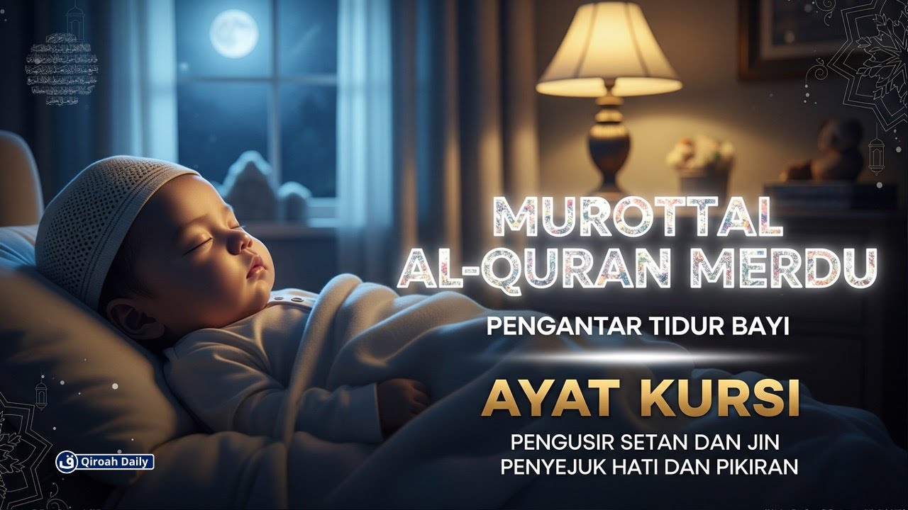 MUROTTAL PENGANTAR TIDUR AYATUL KURSI آية الكرسي PENGUSIR SETAN DAN PELINDUNG DIRI AGAR TIDUR TENANG