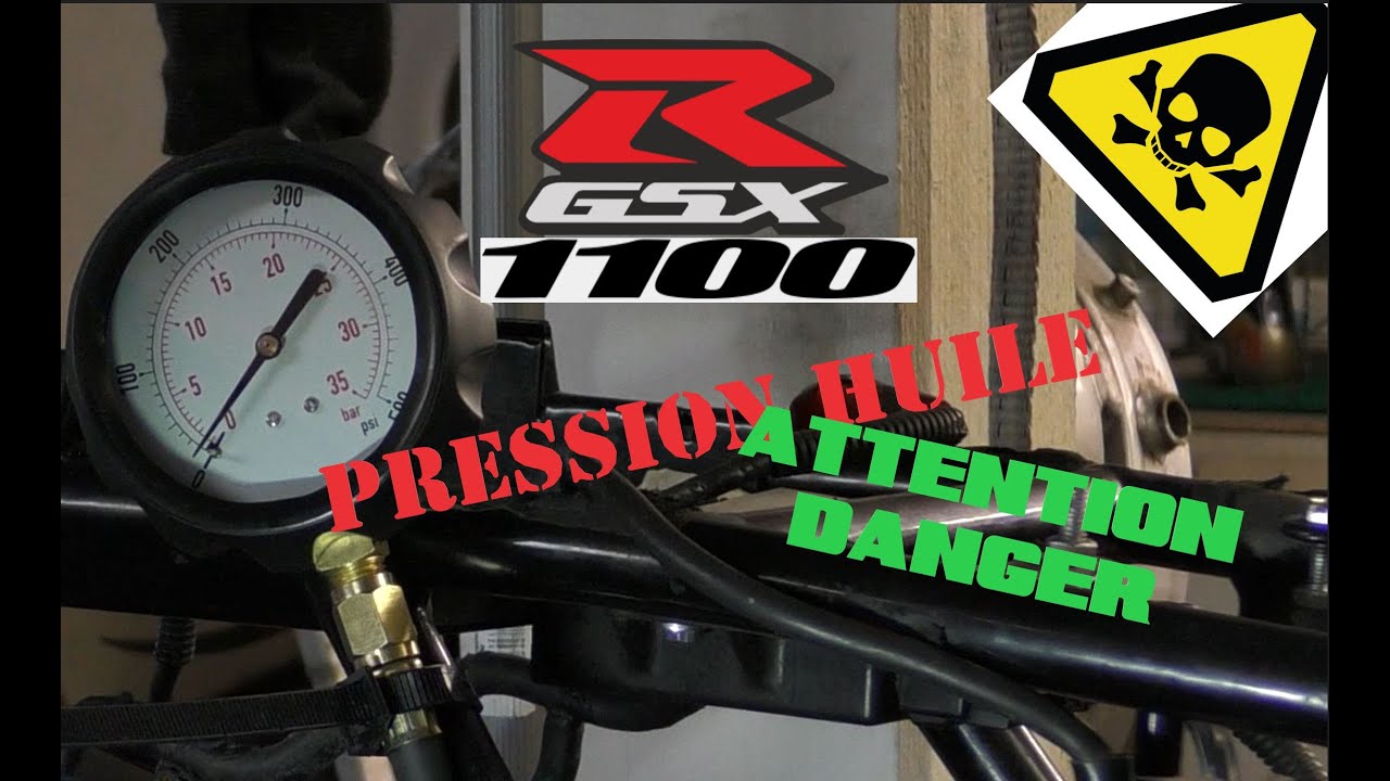comment mesurer ta pression huile et ton niveau sur un GSXR GSXF air/huile??...