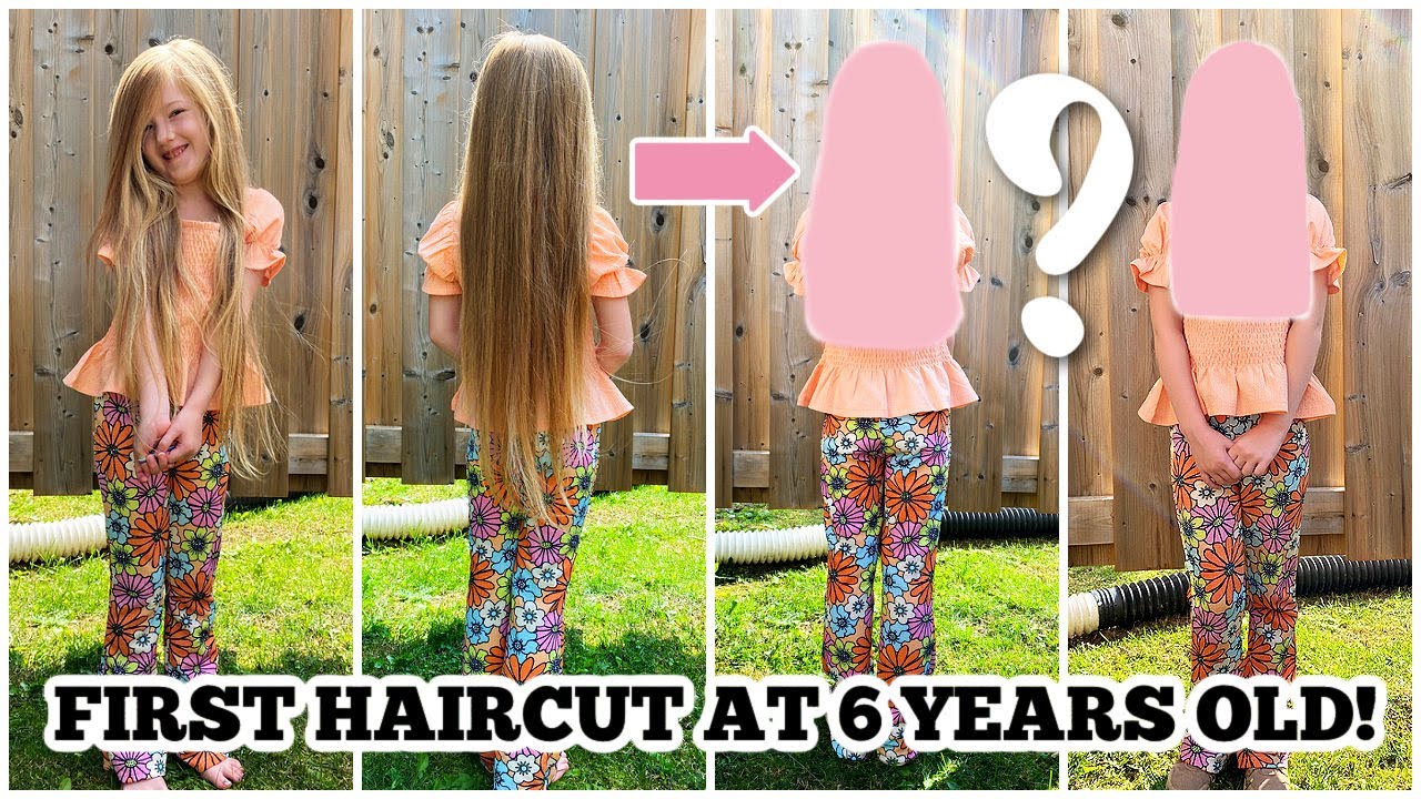 FIRST EVER HAIRCUT AT 6 YEARS OLD! (Emotional) 11 Inches Chopped Off!!! Huge Transformation