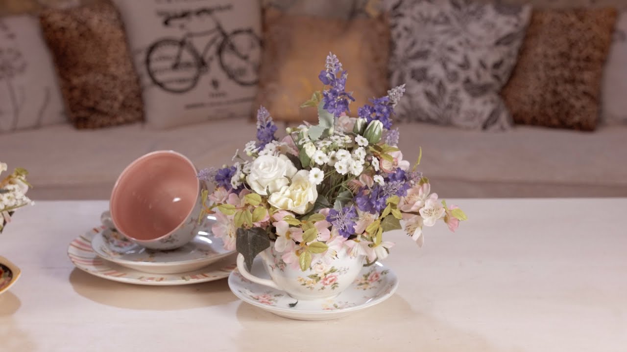 Teacup Floral Arrangement Floristry Tutorial