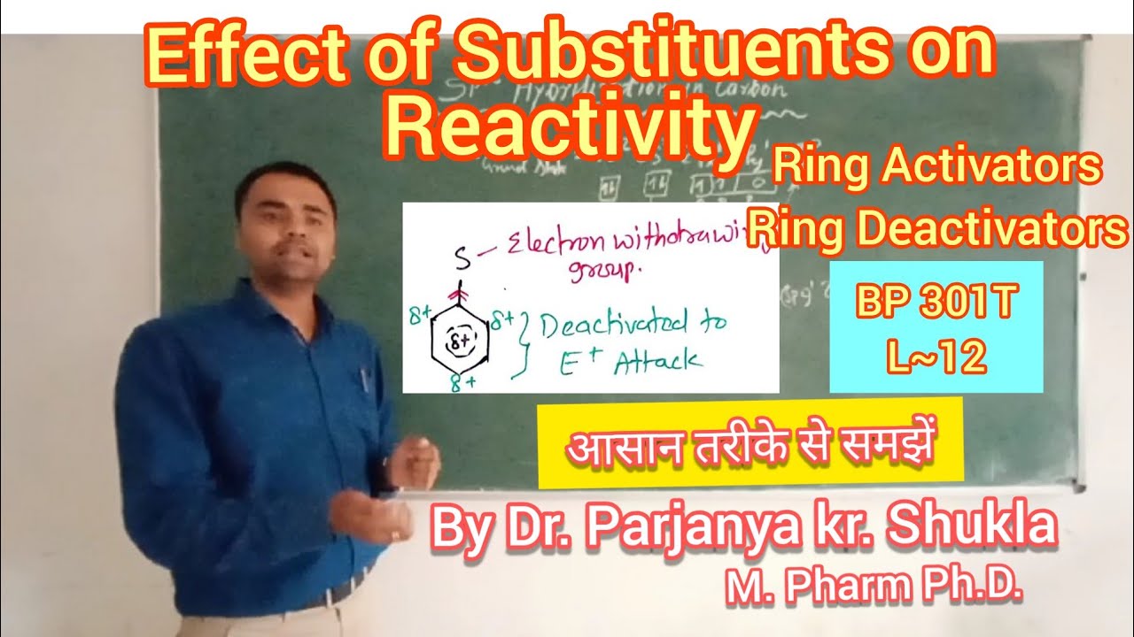 Effect of Substituents on Reactivity | Ring Activating & Deactivating Effects | BP 301T | L~12