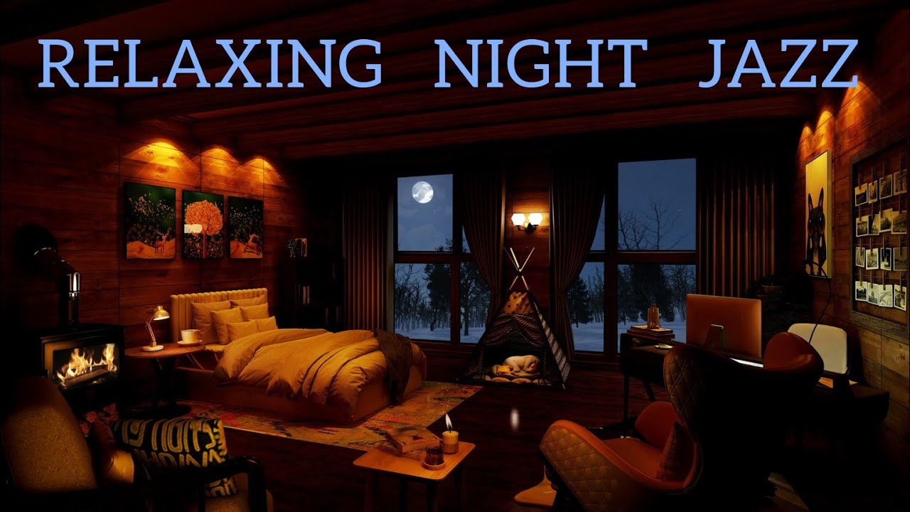 RELAXING NIGHT JAZZ /JAZZ DE NUIT RELAXANT melow saxophone in a cozy bedroom