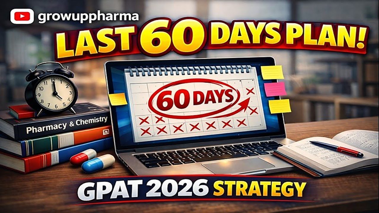 Last 60 Days GPAT 2026 Strategy | Complete Study Plan to Crack GPAT in 2 Months | Growup Pharma