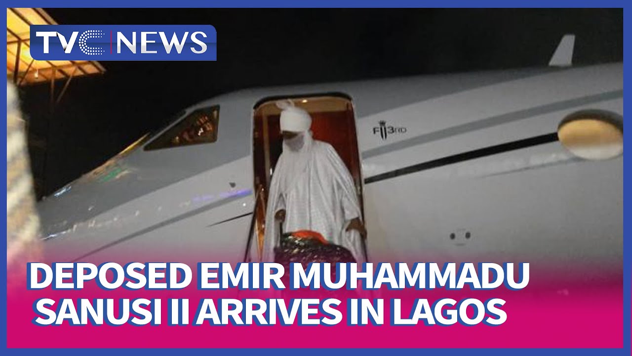 Muhammadu Sanusi II arrives Lagos, reunites with family