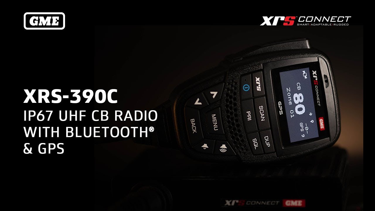 XRS-390C IP67 UHF CB Radio with Bluetooth® & GPS | Explainer