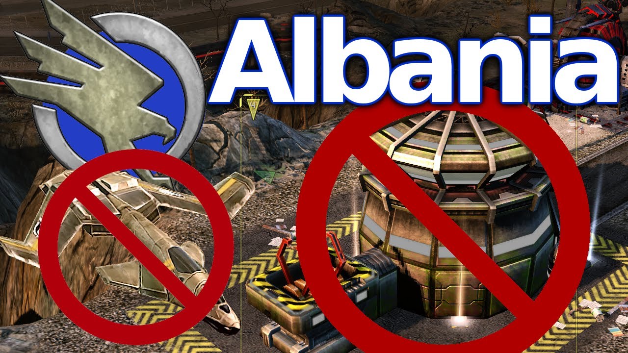 Command & Conquer 3 Tiberium Wars - Albania - No Firehawks, No Reinforcement Bays!