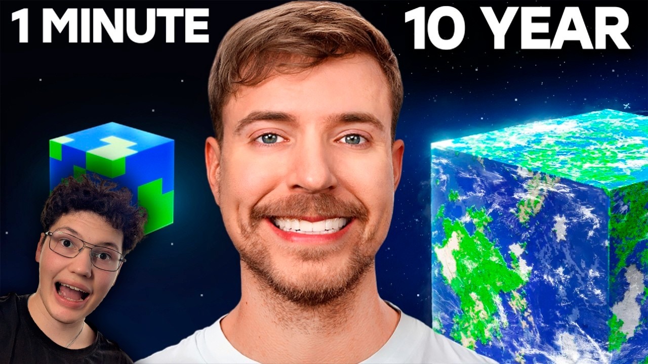 1 Минута vs 10 Лет Челлендж По Строительству! Реакция на Мистера Биста