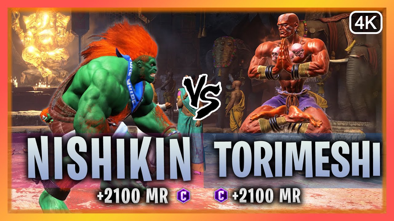 SF6 ▰  Blanka (NISHIKIN) Vs. Dhalsim (Torimeshi)『Street Fighter 6』