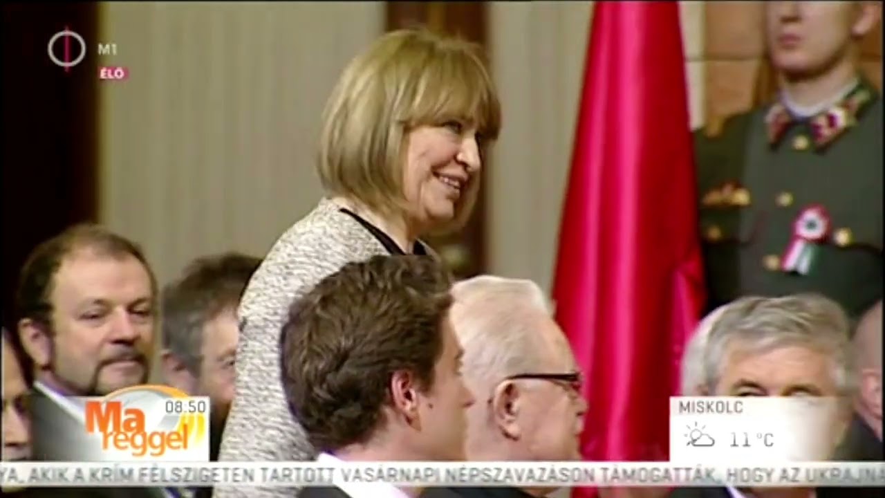 KOVÁCS KATI- KOSSUTH-DÍJ (közvetítés részlet a Parlamentből, 2014. március 14.)
