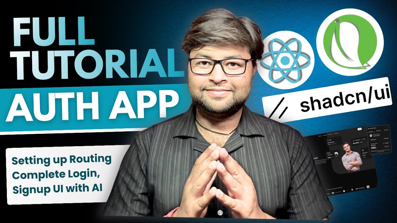 24. Setting up Routings | Creating Complete Login, Signup ui using AI | Full Auth App | [Hindi]