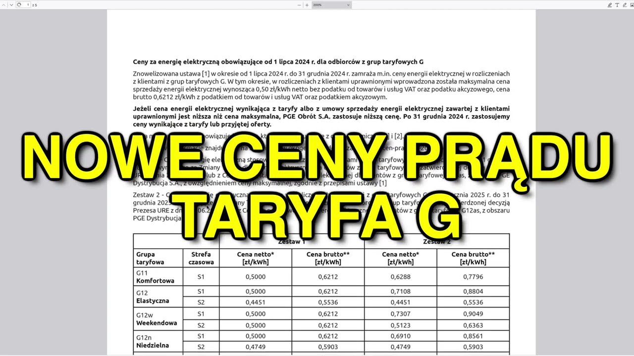 Prąd Drożeje czy Tanieje? Nowe Taryfy na 2025 Rok!