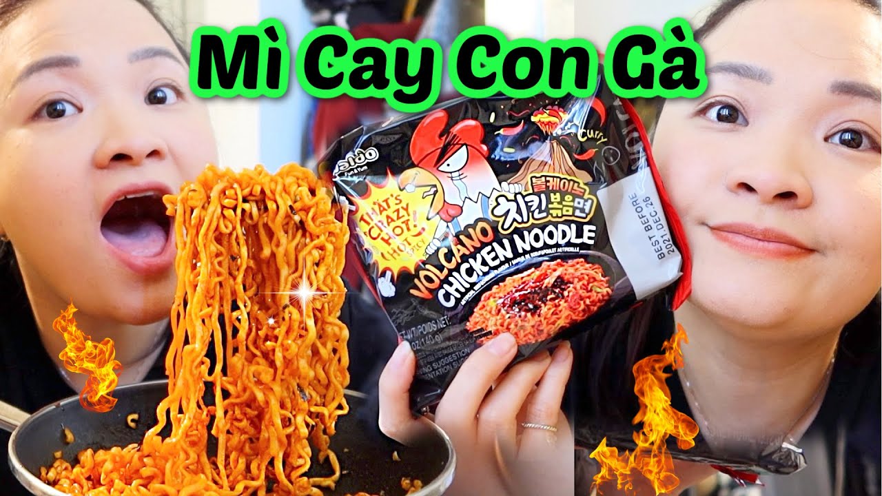 Thử Ăn Mì Gà Siêu Cay Núi Lửa Hàn Quốc | Volcano Chicken Noodle Mukbang Challenge