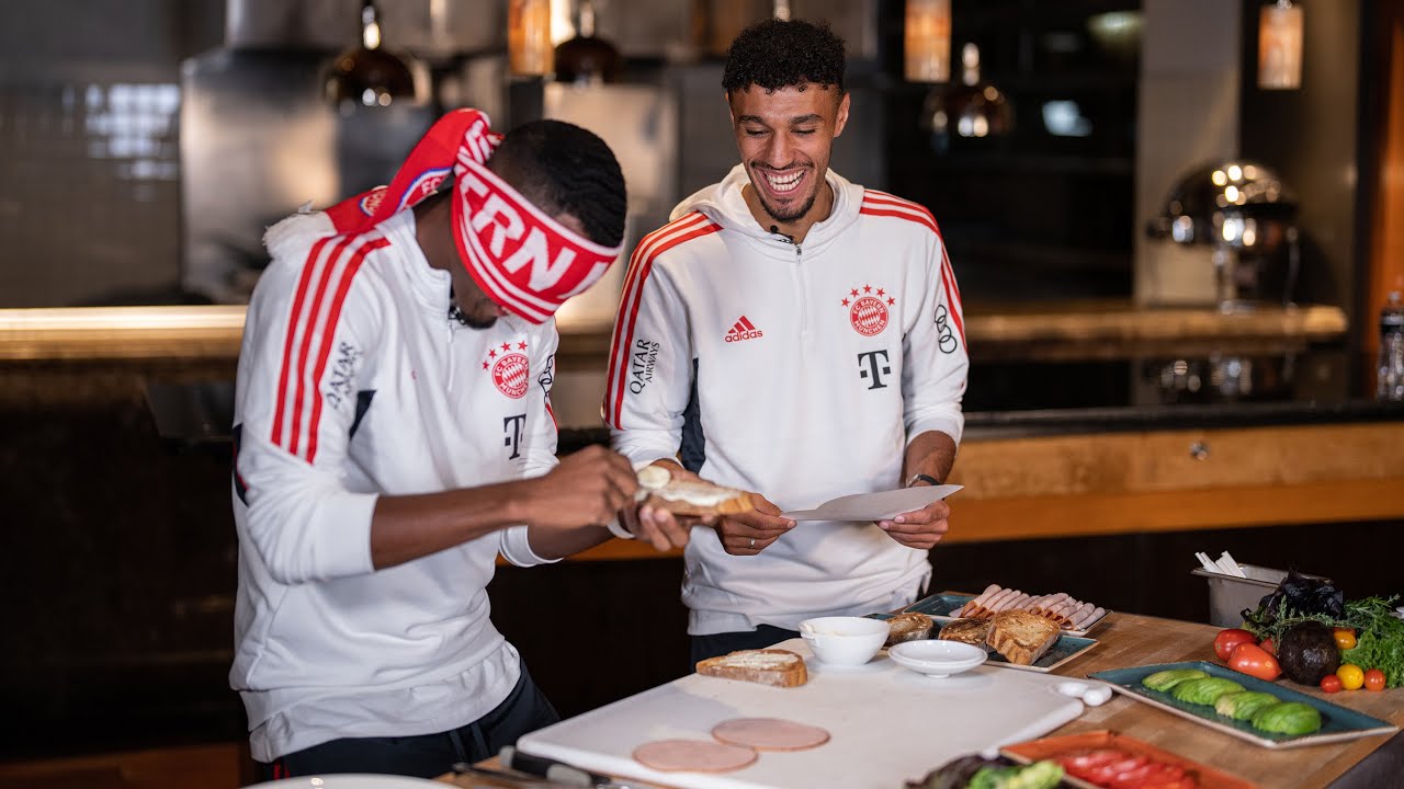 Gravenberch & Mazraoui do the blind cooking challenge