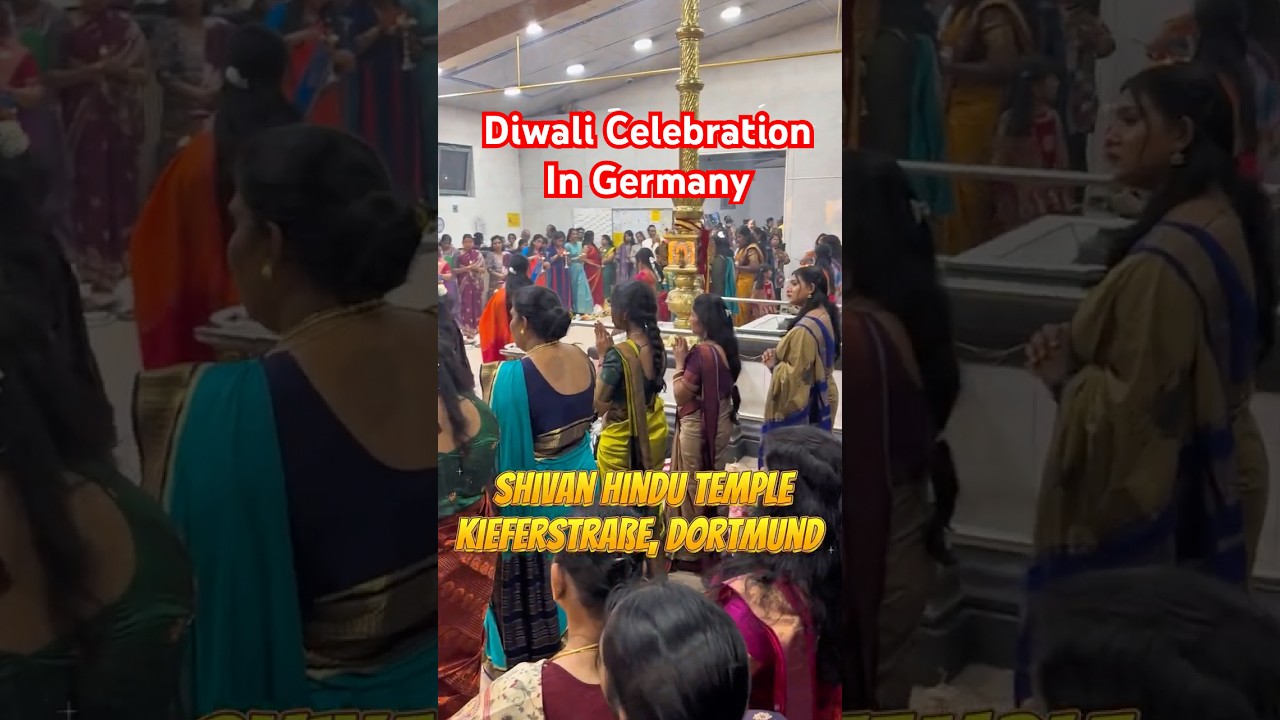 Deepavali 2025 celebration in Germany Temple #diwali #deepawali2025 #hindutemple