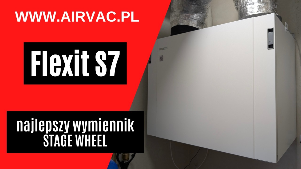 Flexit S7 - rekuperator z innowacyjnym wymiennikiem Stage Wheel. Montaż w Otwocku.