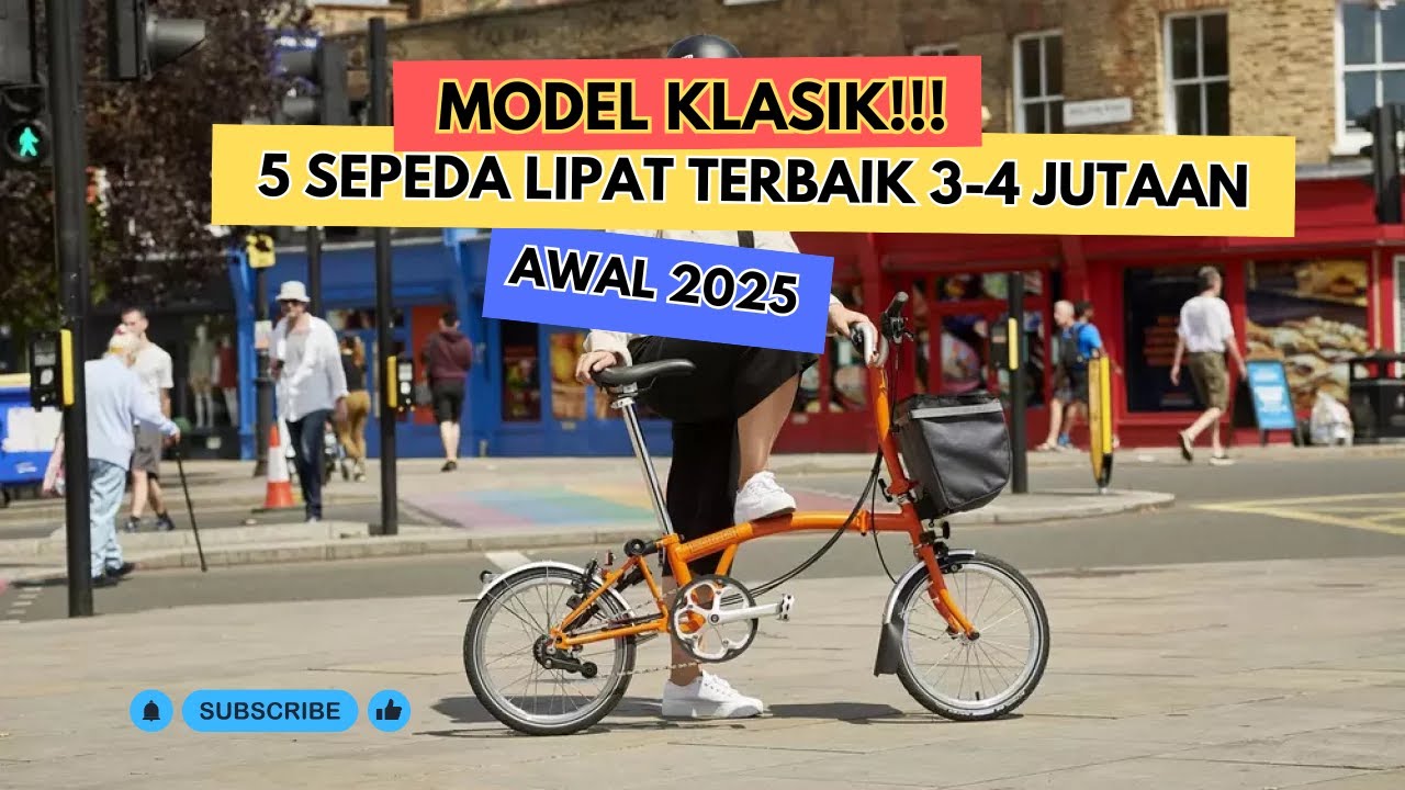 MODEL KLASIK!!! Rekomendasi 5 SEPEDA LIPAT TERBAIK 3 - 4 JUTAAN Awal 2025