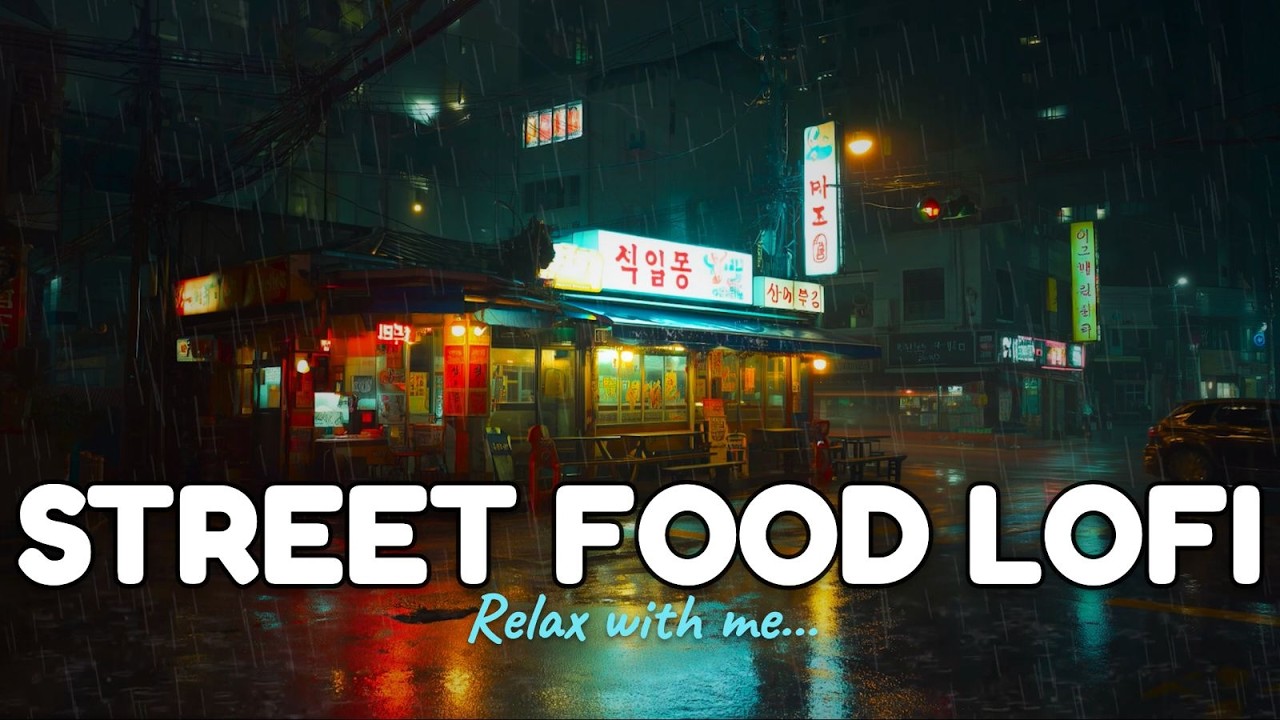 12 Am Alley Rainy Skies ⛈️ | Drizzlescape / Lofi / Music / Mix 🎶 Soft Rain | Night Tone's