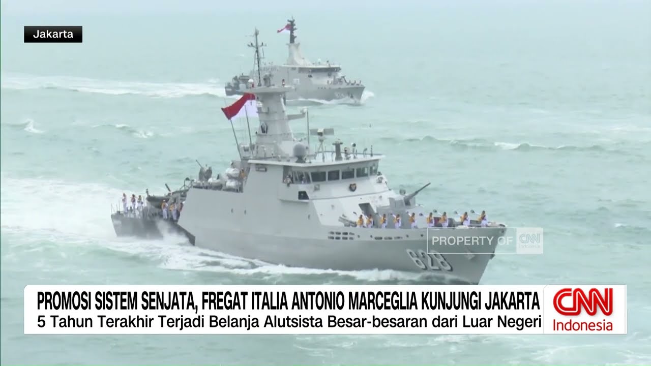 Promosi Sistem Senjata, Fregat Italia Antonio Marceglia Kunjungi Jakarta