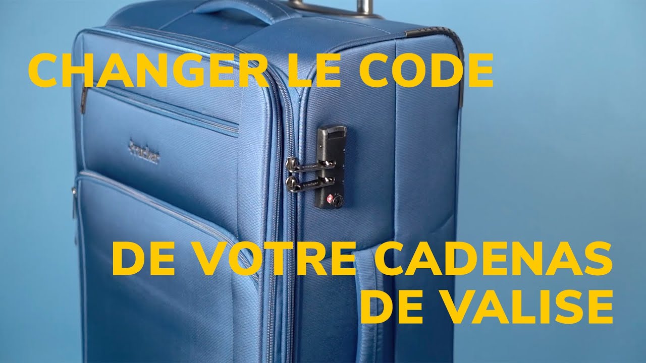 Comment changer le code du cadenas TSA de sa valise en 4 &eacute;tapes!