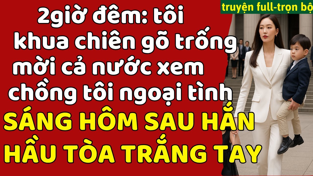 2giờ đêm: tôi khua chiên gõ trống mời cả nước xem chồng ngoại tình - HÔM SAU HẮN HẦU TÒA TRẮNG TAY