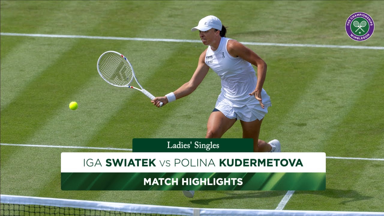 Battling the heat! I Iga Swiatek vs Polina Kudermetova | Highlights | Wimbledon 2025