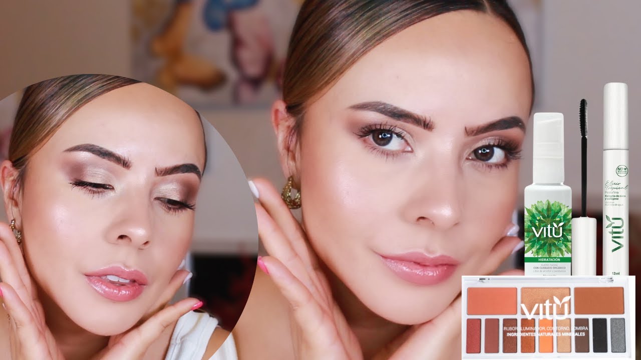 Maquillaje completo con productos colombianos (VITÚ COSMETICOS) |Karomakeup|