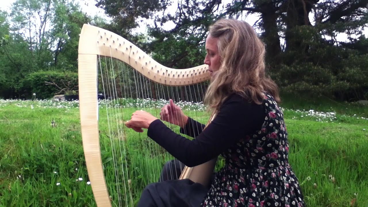 Miss Hamilton on Chromatic Harp (6/6) played by Harpist Reidun (Co. Kerry)
