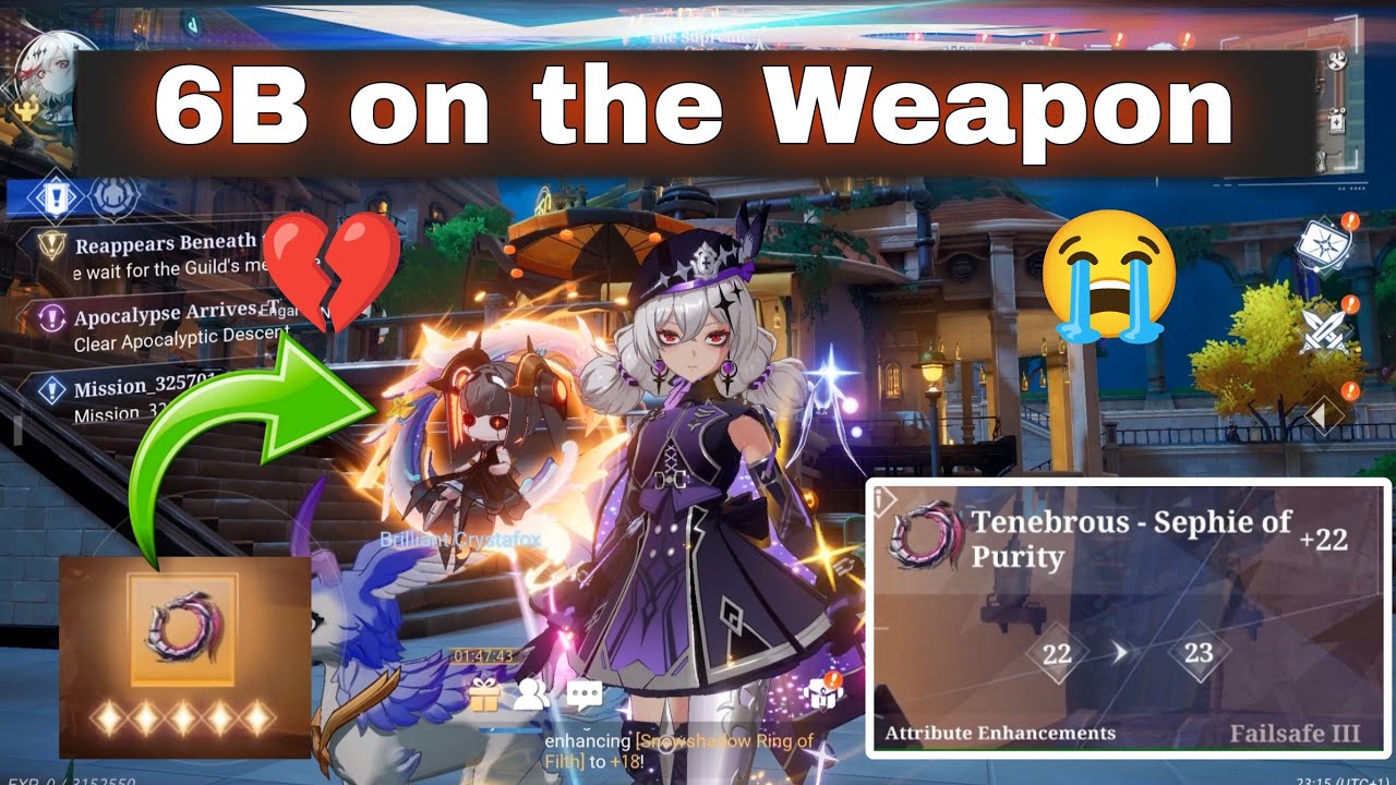 [COA] 6B gold on glaciette weapon 🔥 crystal of atlan 