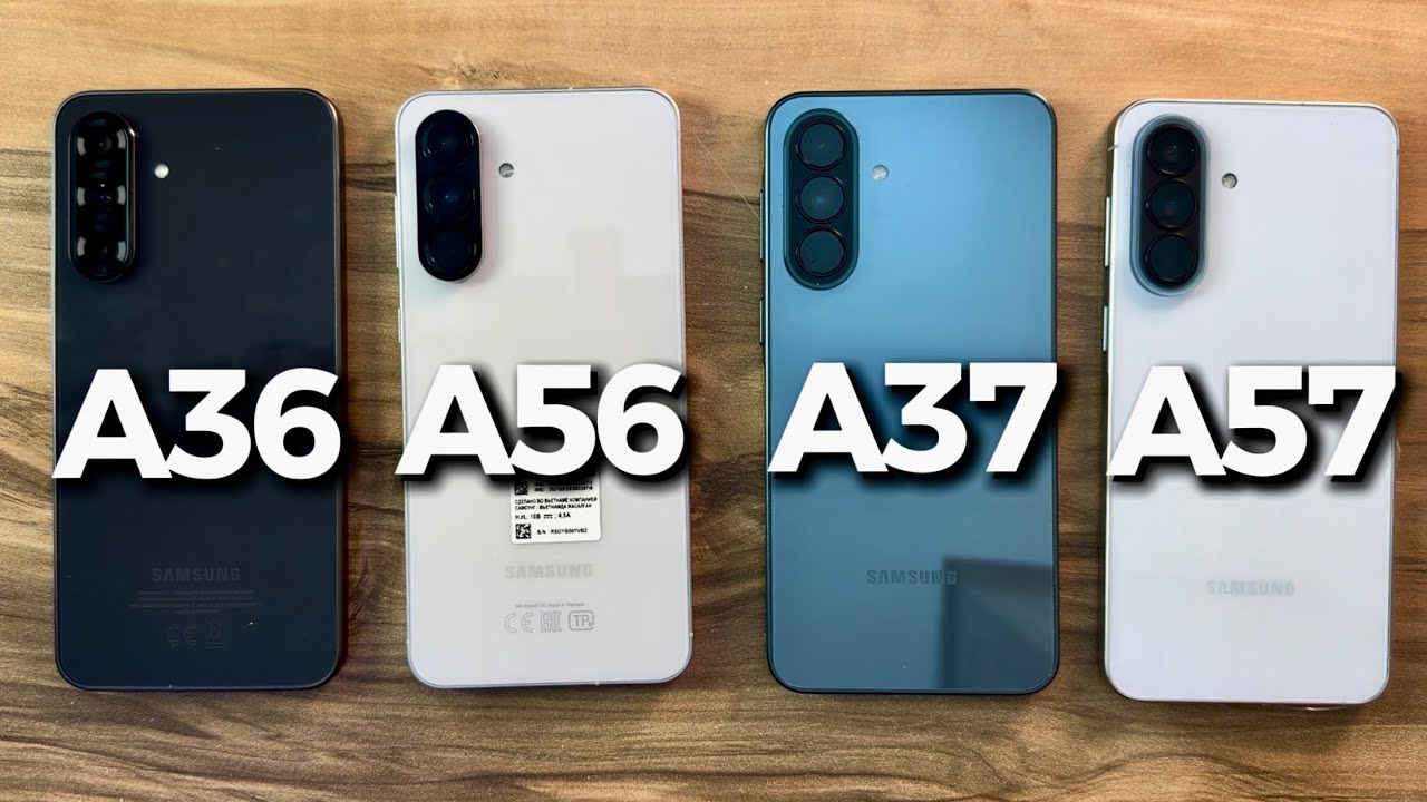 Geekbench 6 Test - Samsung Galaxy A36 vs A56 vs A37 vs A57