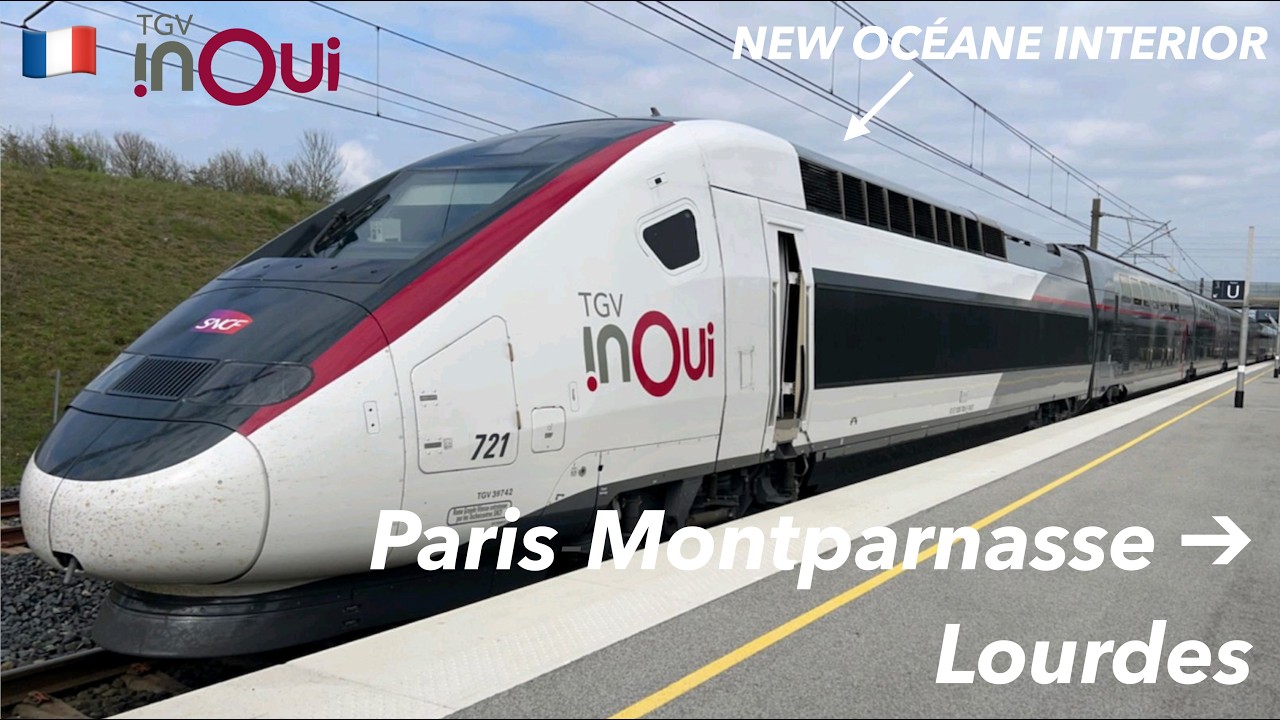 🇫🇷 The TGV Duplex – Travelling 800 km to southwestern France at 320 km/h | Paris to Lourdes