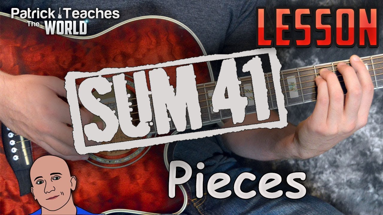 Sum 41-Pieces-Guitar Lesson-Tutorial-How to Play-Solo