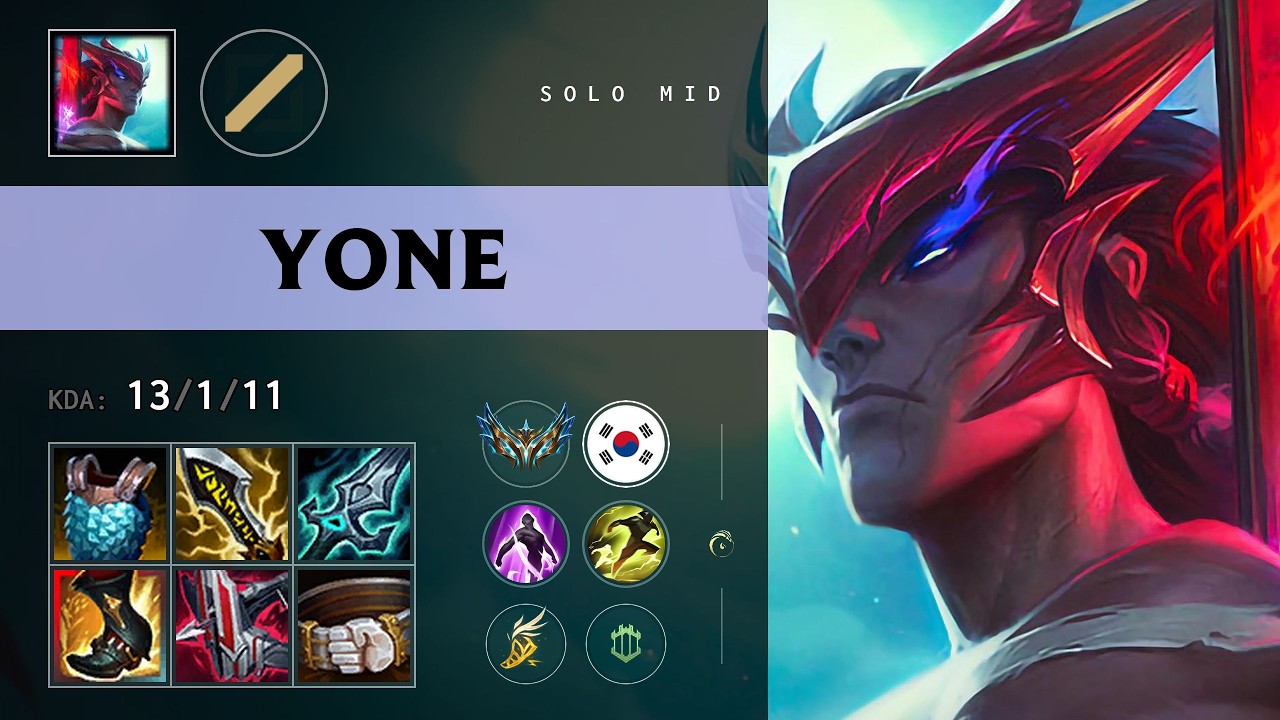 Yone Mid vs Orianna - KR Challenger Patch 26.11