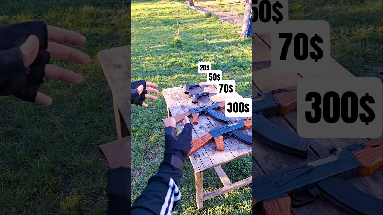 Colt 1911 50$ vs AK 47 50$ Airsoft