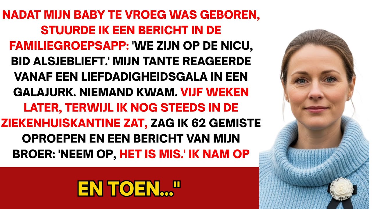 Na de vroeggeboorte van mijn baby appte ik de familiechat: 'We zijn op de NICU, bid alsjeblieft...!'