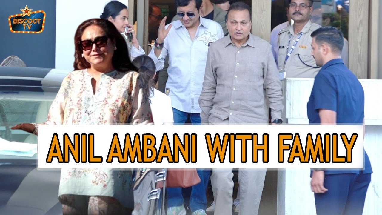 Anil Ambani With Family Return Mumbai After Pre Wedding Celebration Of Anant Ambani