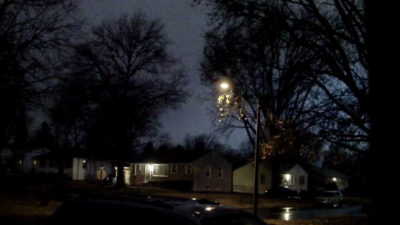 Intense Severe Thunderstorm & Constant Lightning 1/17/12 St.Louis Mo.