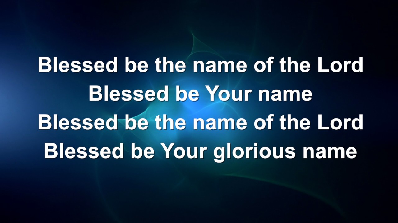 Blessed Be Your Name (Matt Redman) - Lyric video // Instrumental