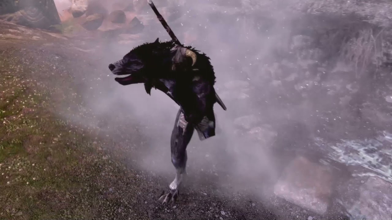 Semi-perfect Werewolf Transformation. Skyrim Anniversary Edition