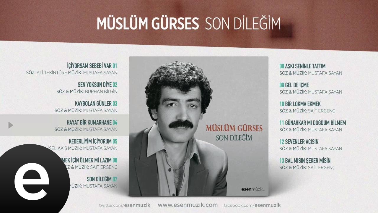 Hayat Bir Kumarhane (Müslüm Gürses) Official Audio #hayatbirkumarhane #müslümgürses - Esen Müzik
